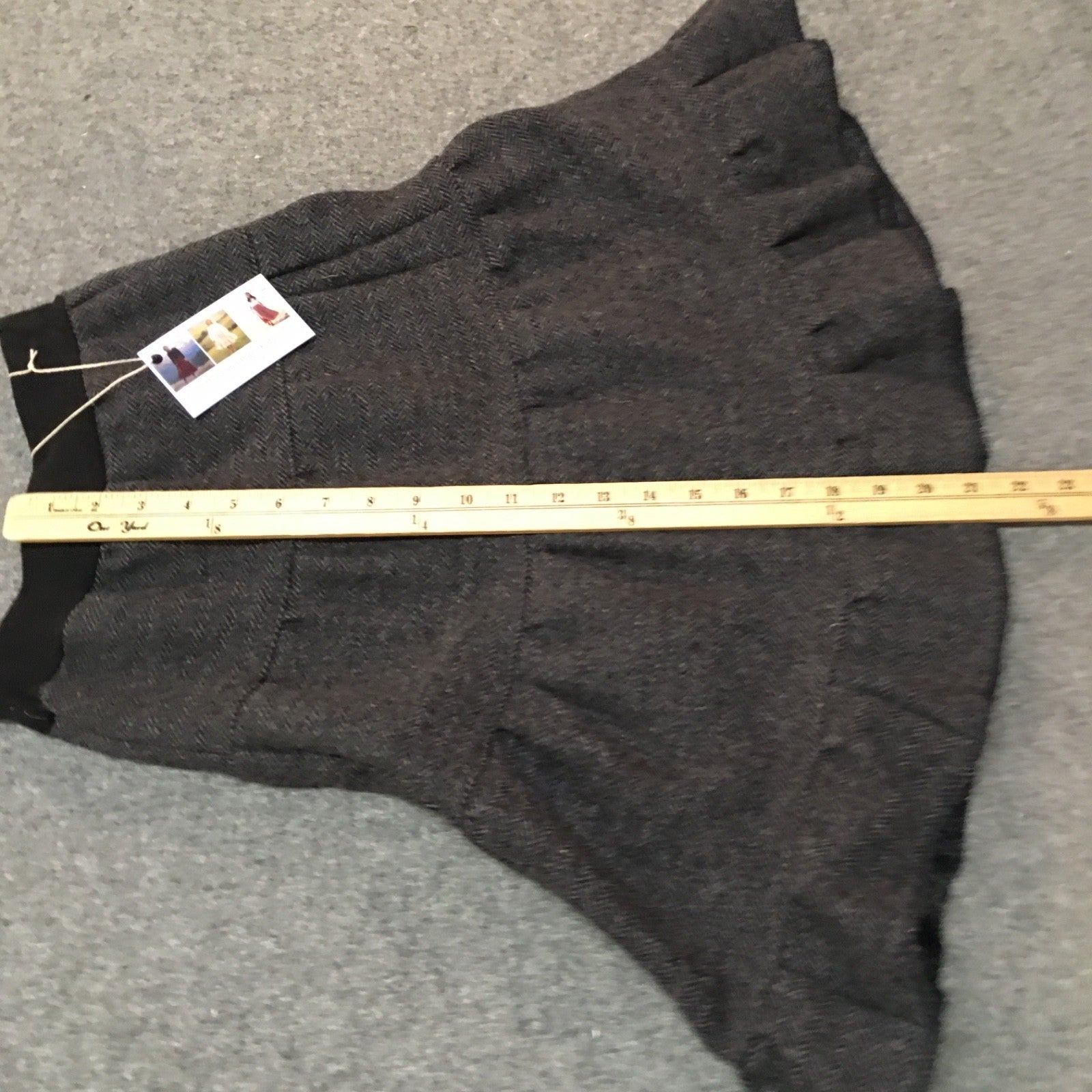 Midi Wool Geometric Skirt (6)