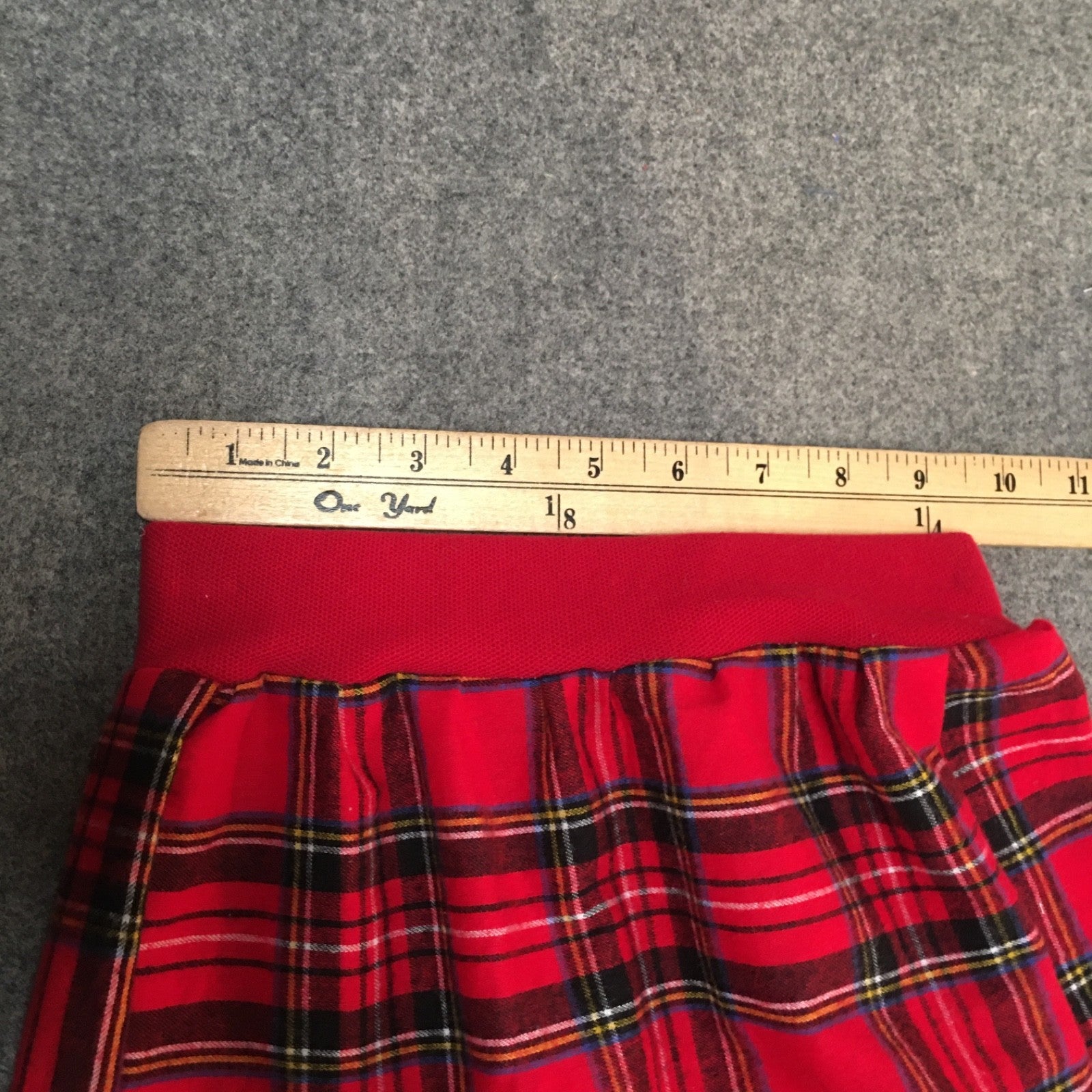 Midi Flannel Plaid Skirt (4)