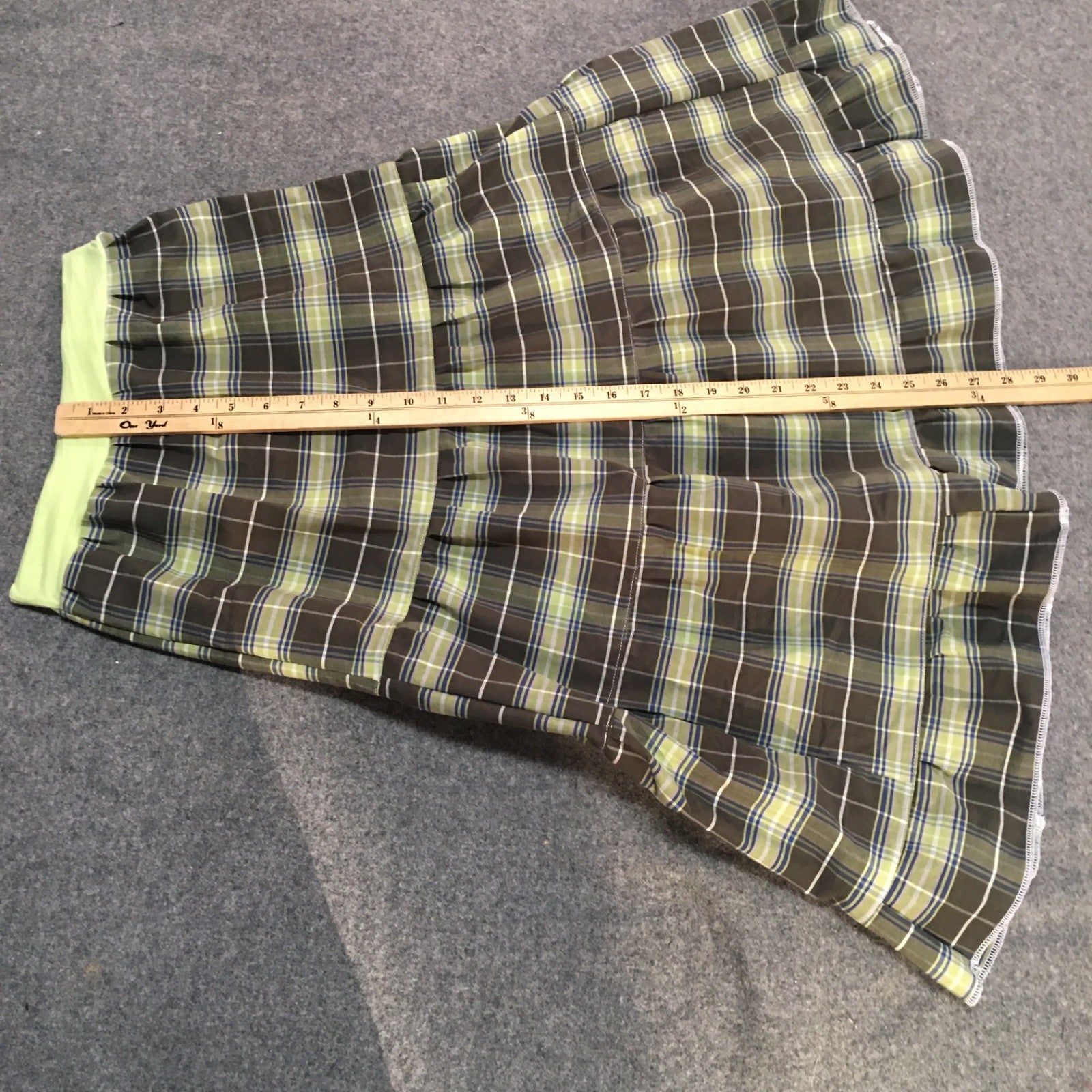Maxi Cotton Plaid Skirt (10-12)