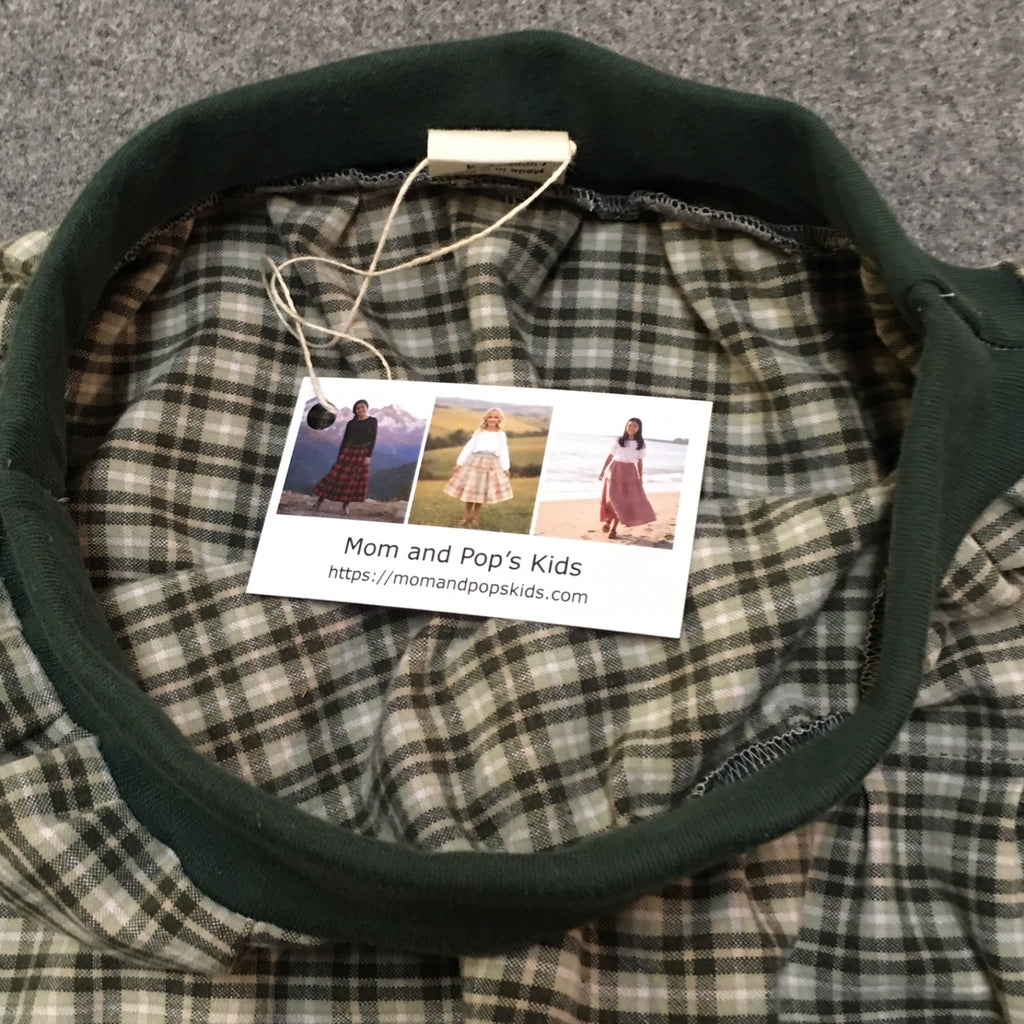 Maxi Cotton Plaid Skirt (6-7)