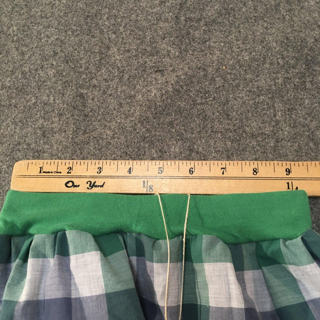 Midi Cotton Checkered Skirt (2-3)