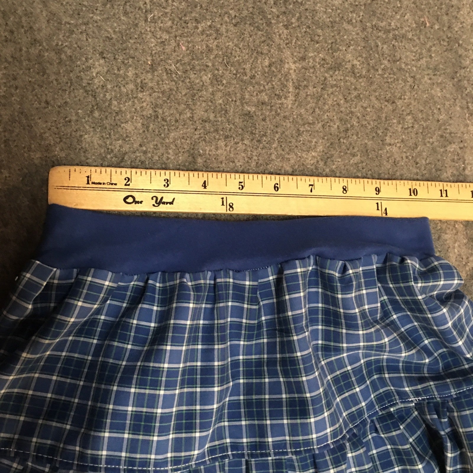 Midi Cotton Plaid Skirt (6-7)