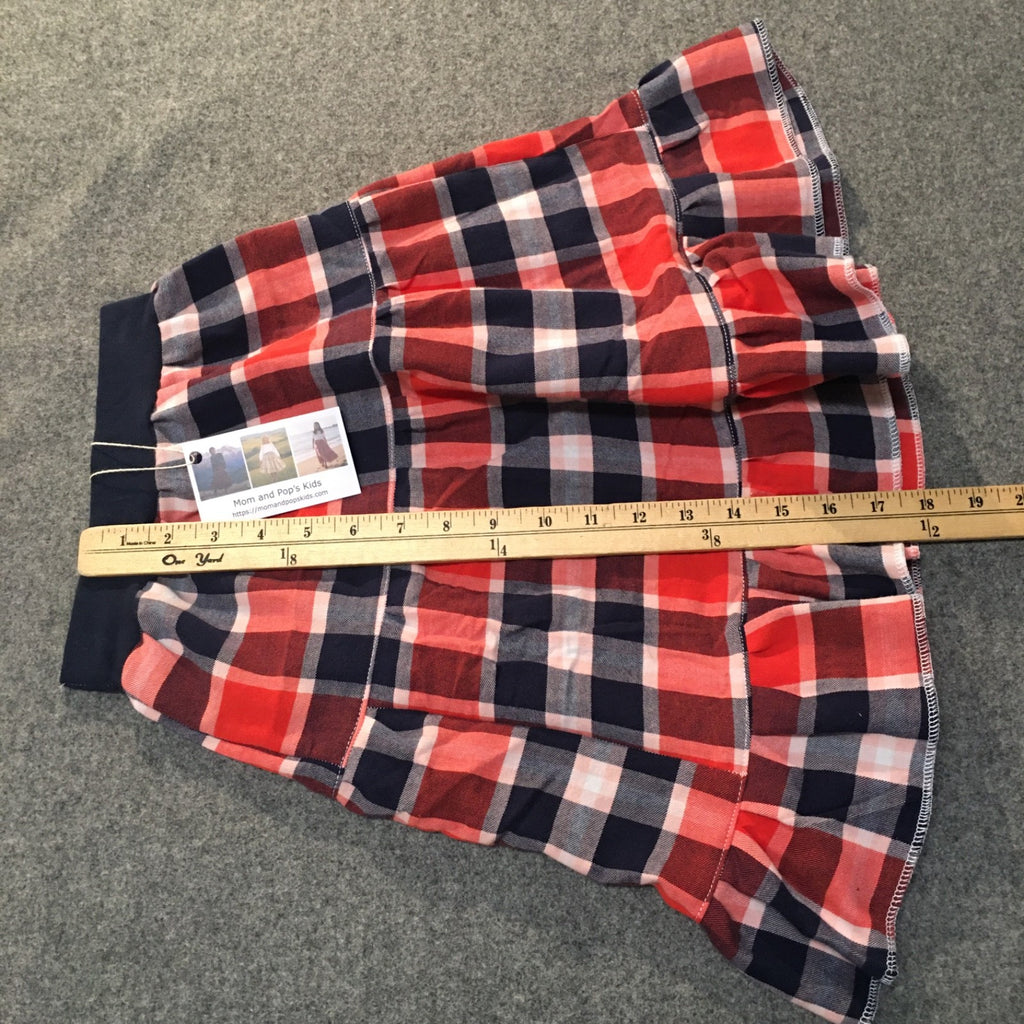 Midi Flannel Plaid Skirt (2-3)