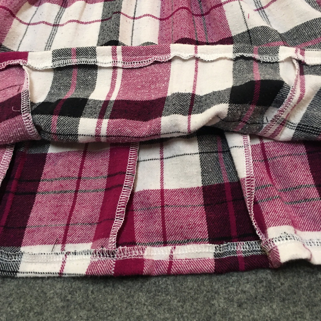 Midi Flannel Plaid Skirt (4)