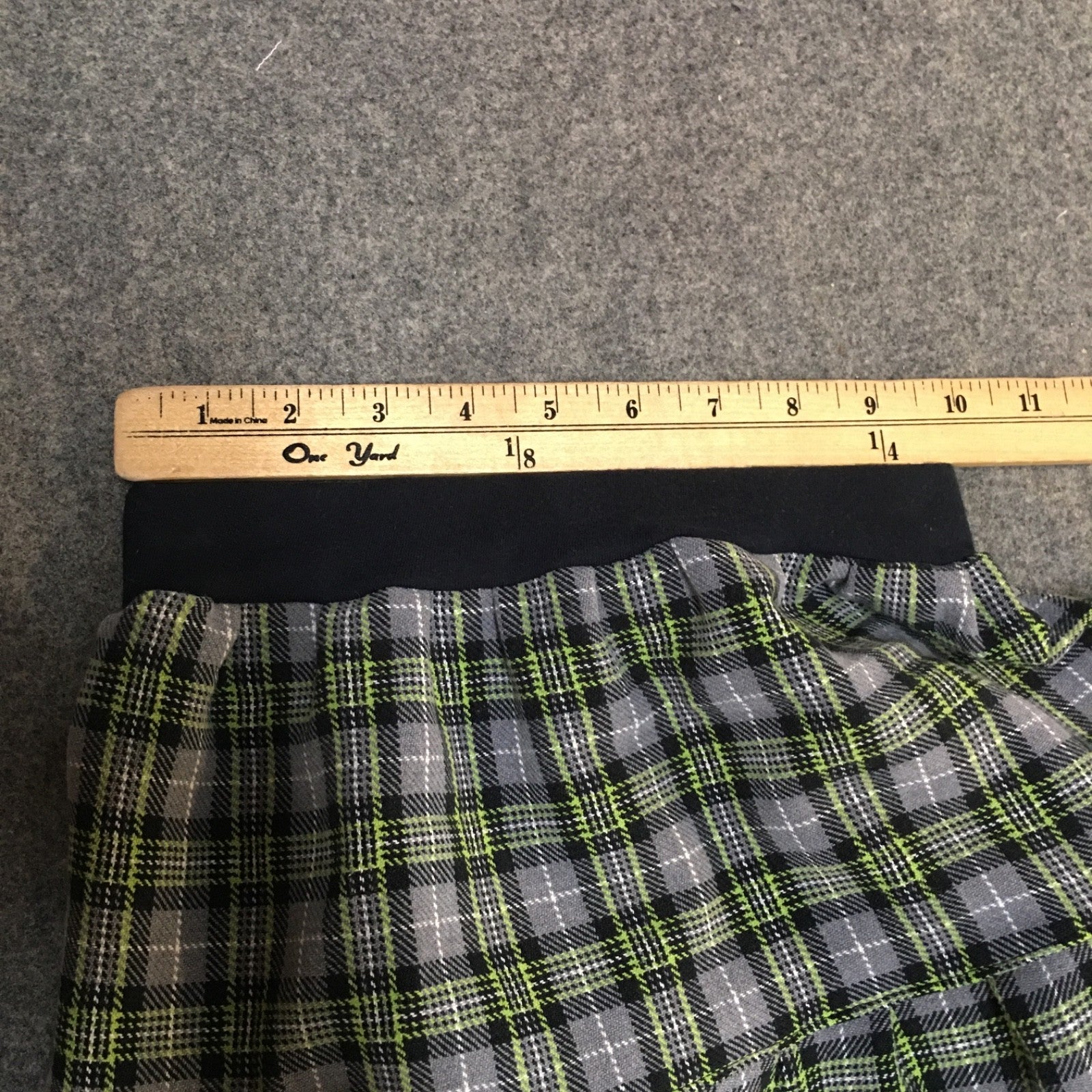 Maxi Flannel Plaid Skirt (5)