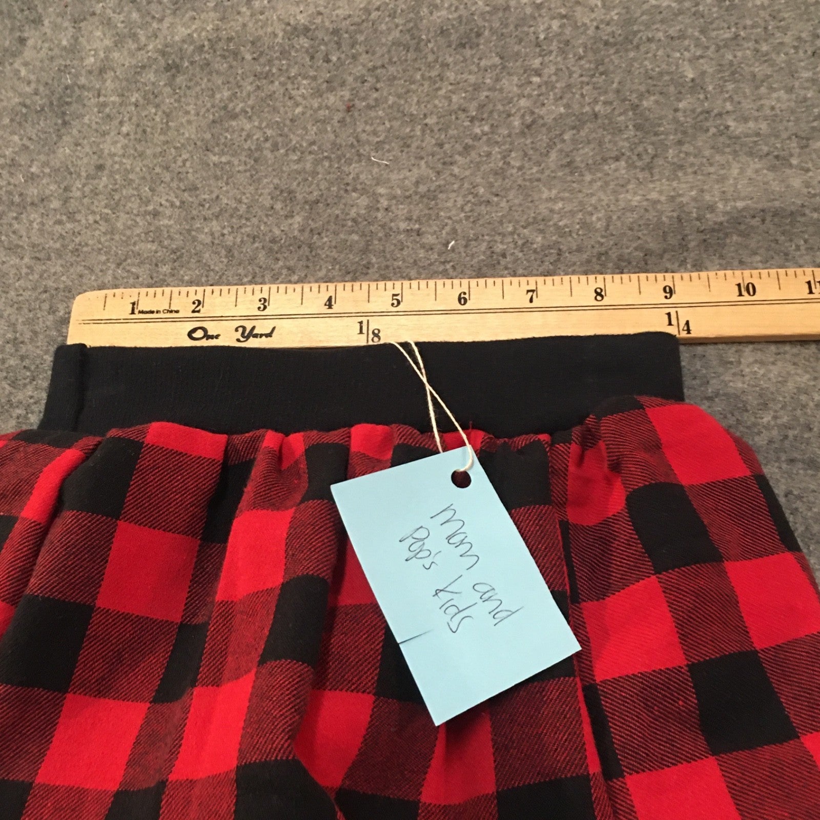 Midi Flannel Plaid Skirt (2)
