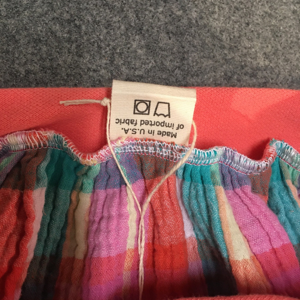 Midi Gauze Plaid Skirt (4)