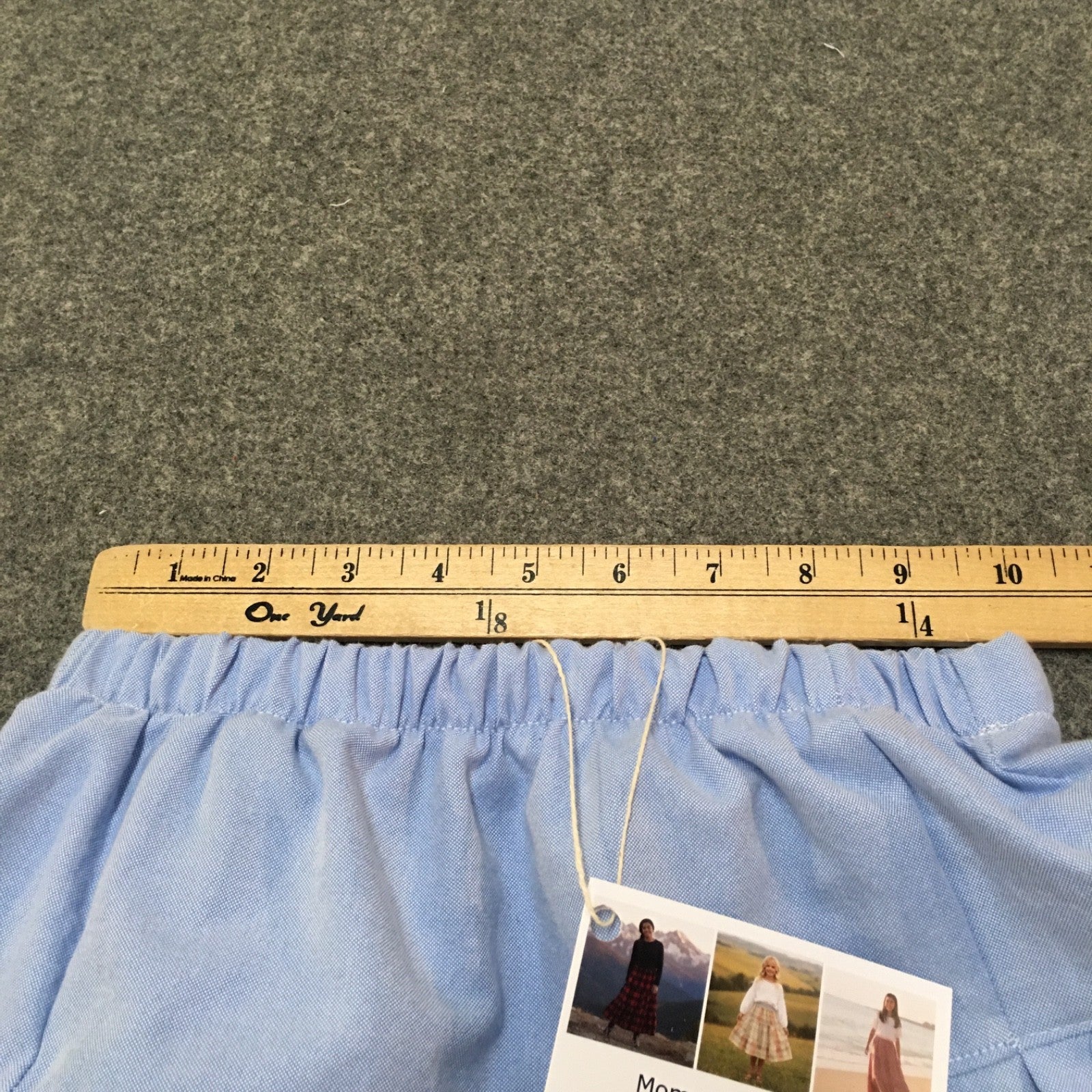Midi Chambray Blue Skirt (5-6)