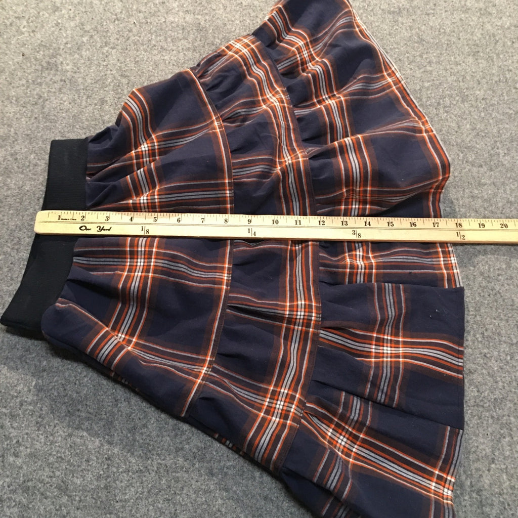 Midi Cotton Plaid Skirt (2-3)