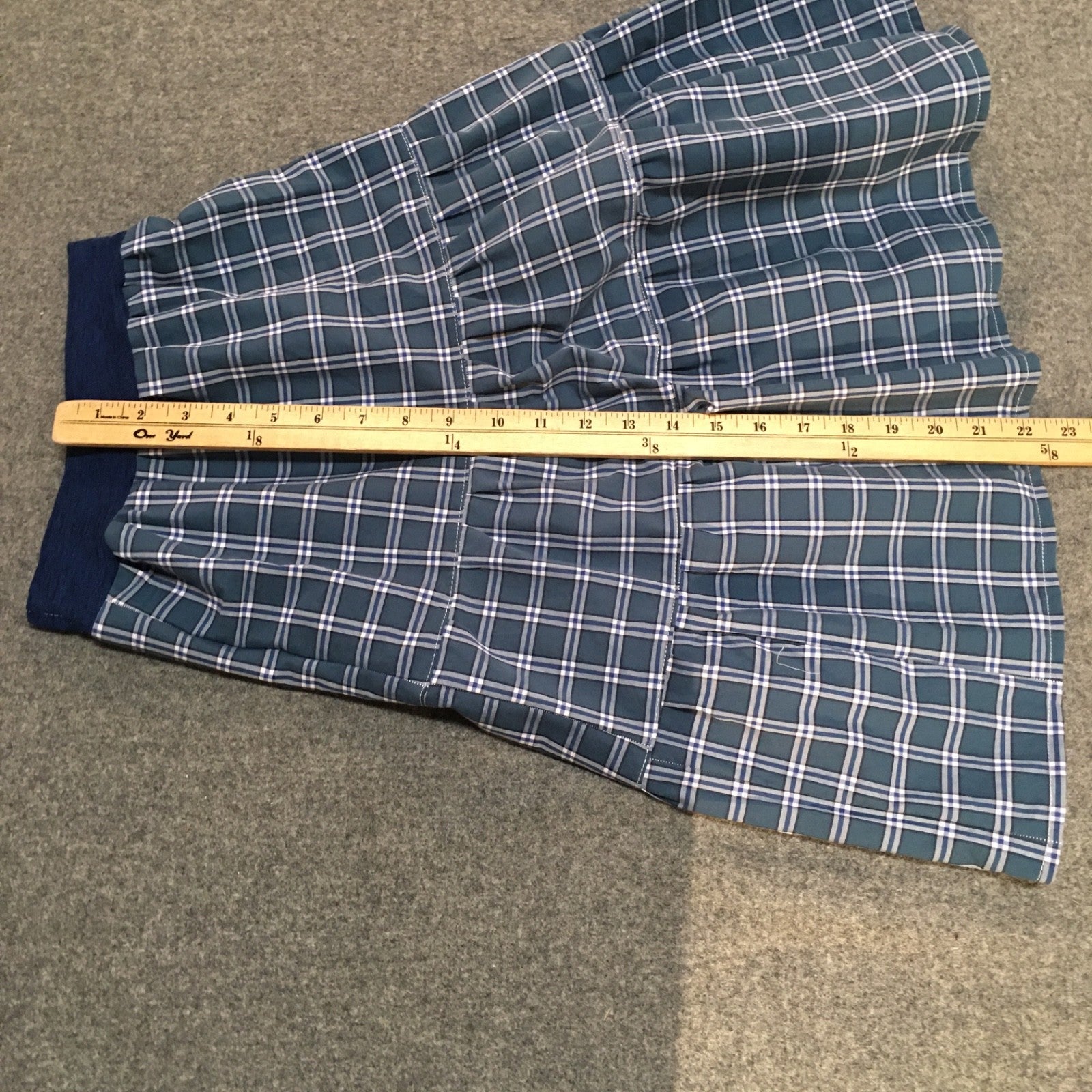 Maxi Cotton Plaid Skirt (4-5)
