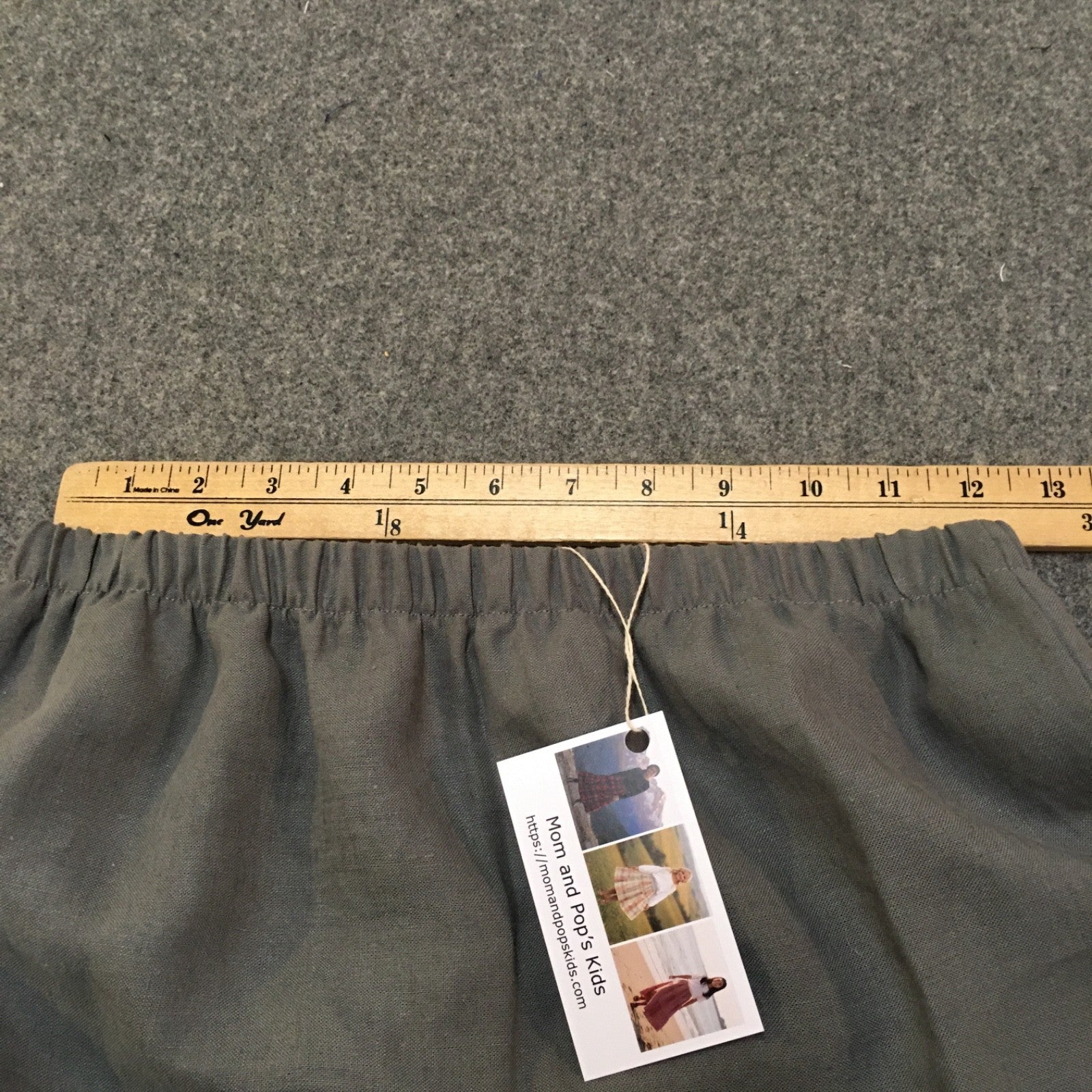 Maxi Linen Gray Skirt (14-16)