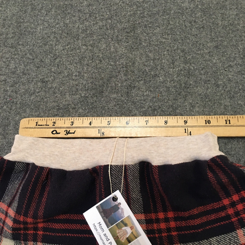 Midi Flannel Plaid Skirt (6)