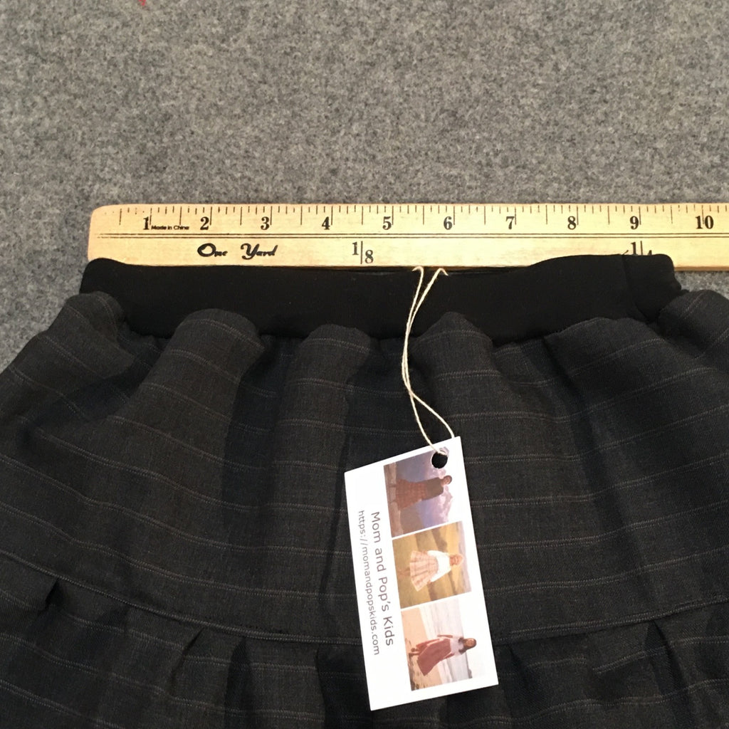 Midi Wool Striped Skirt (4)