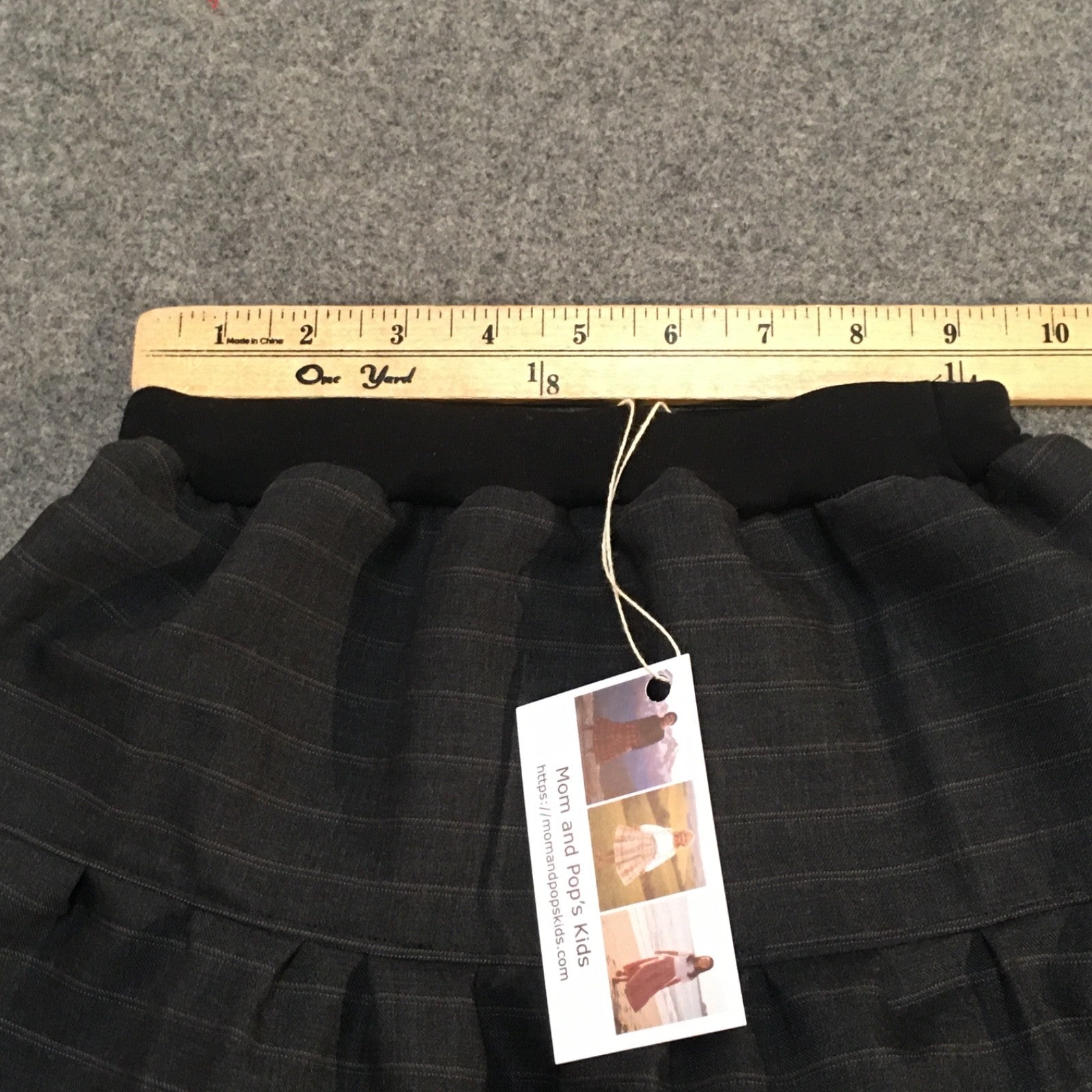 Midi Wool Striped Skirt (4)