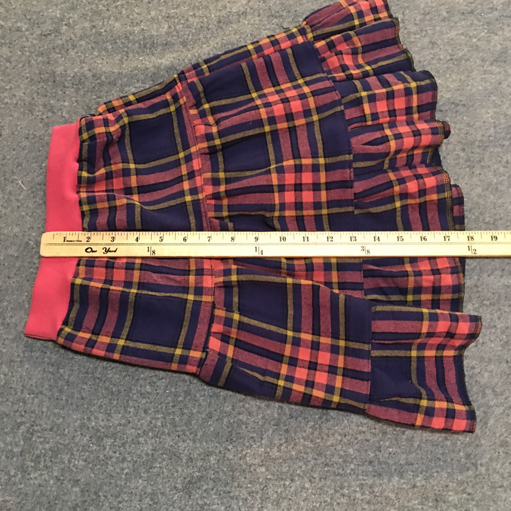 Midi Flannel Plaid Skirt (4)