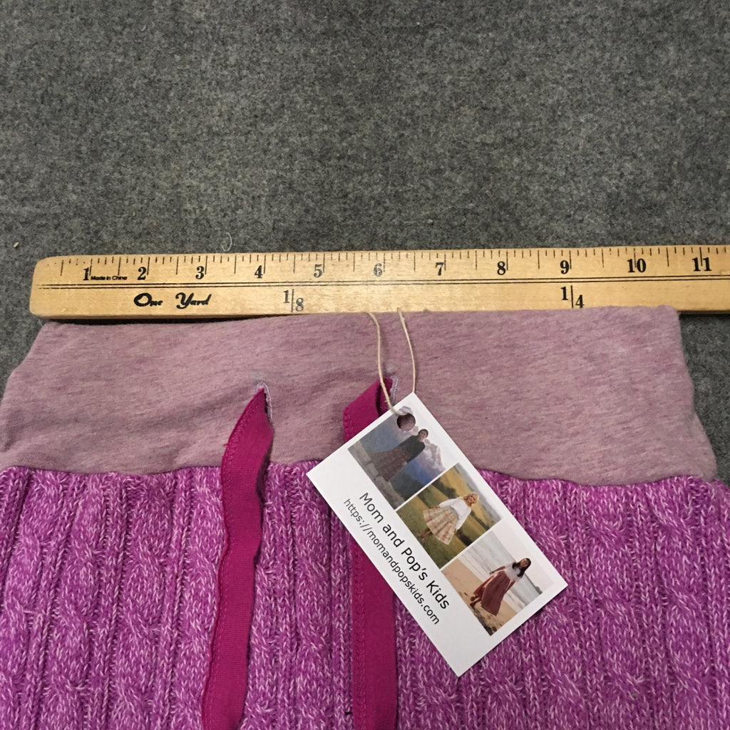 Midi Knit Purple Skirt (6)
