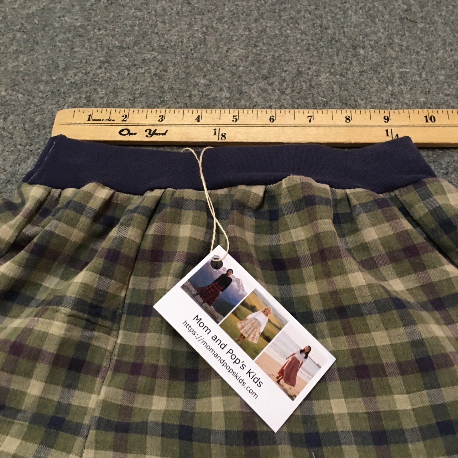 Midi Cotton Checkered Skirt (5)