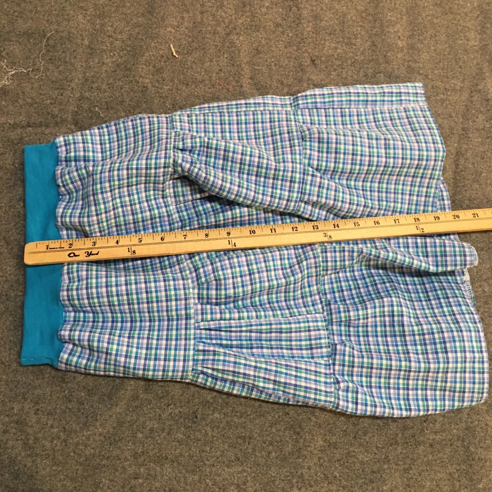 Maxi Cotton Checkered Skirt (4)