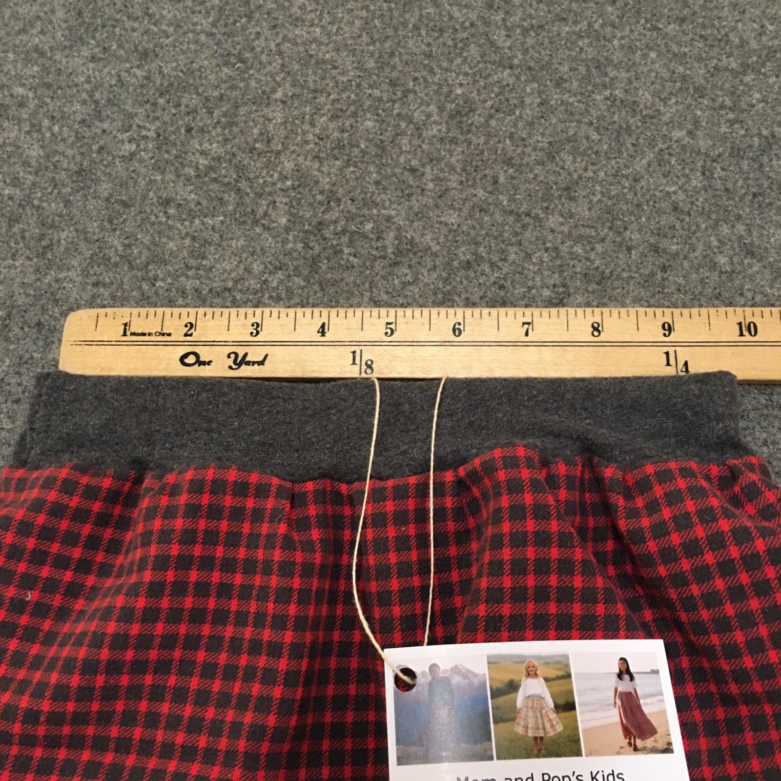 Midi Flannel Checkered Skirt (5)