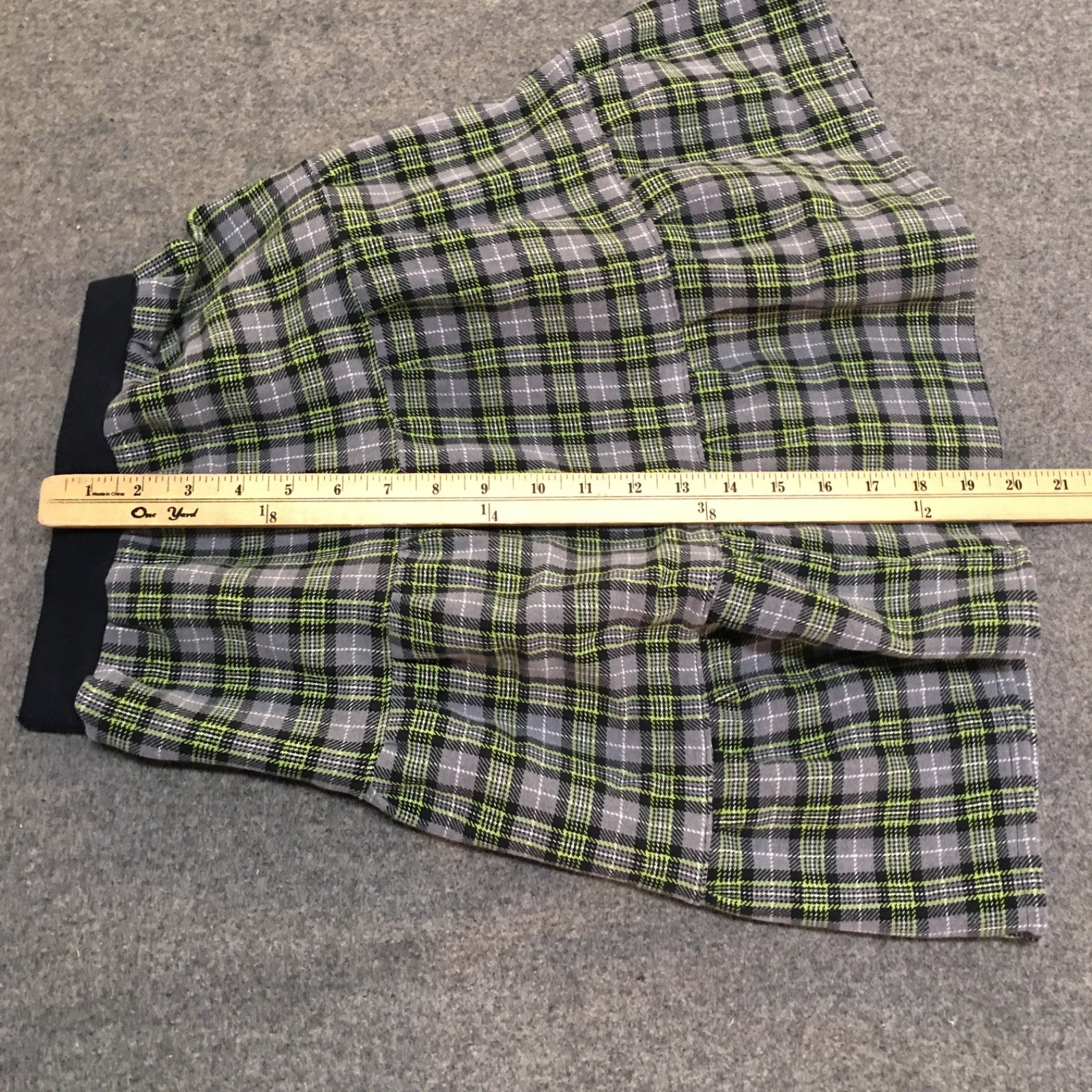 Maxi Flannel Plaid Skirt (5)