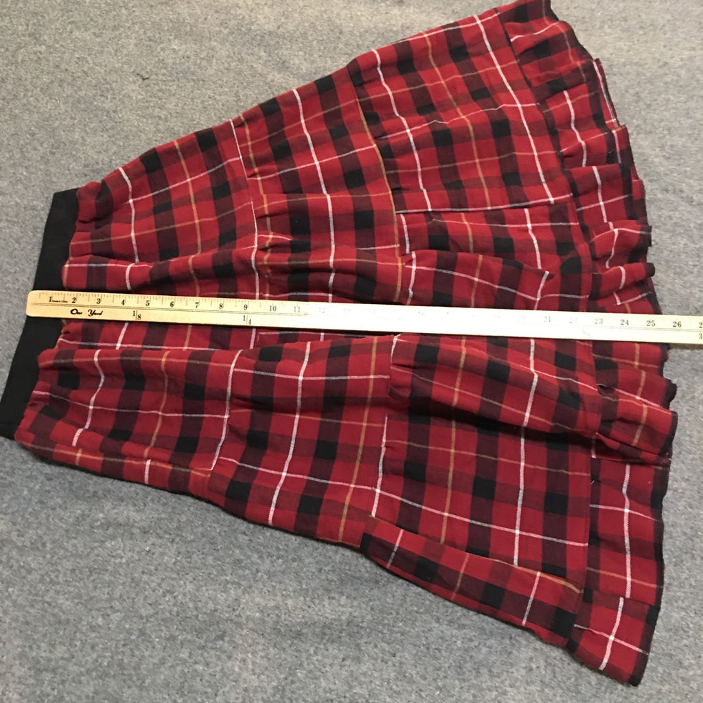 Maxi Flannel Plaid Skirt (10)