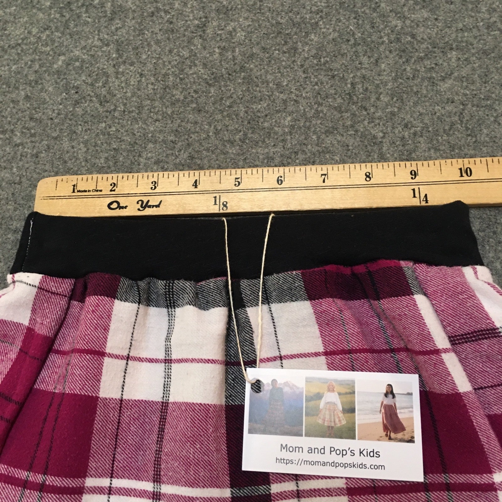 Midi Flannel Plaid Skirt (4)