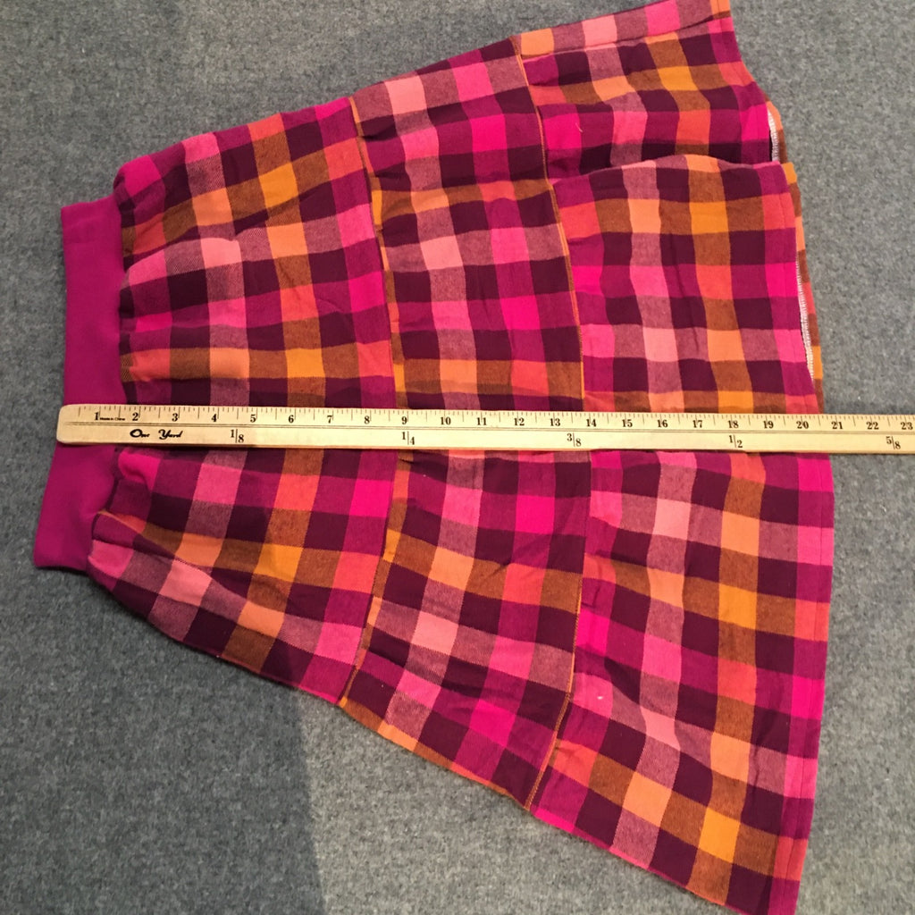 Maxi Flannel Checkered Skirt (4)