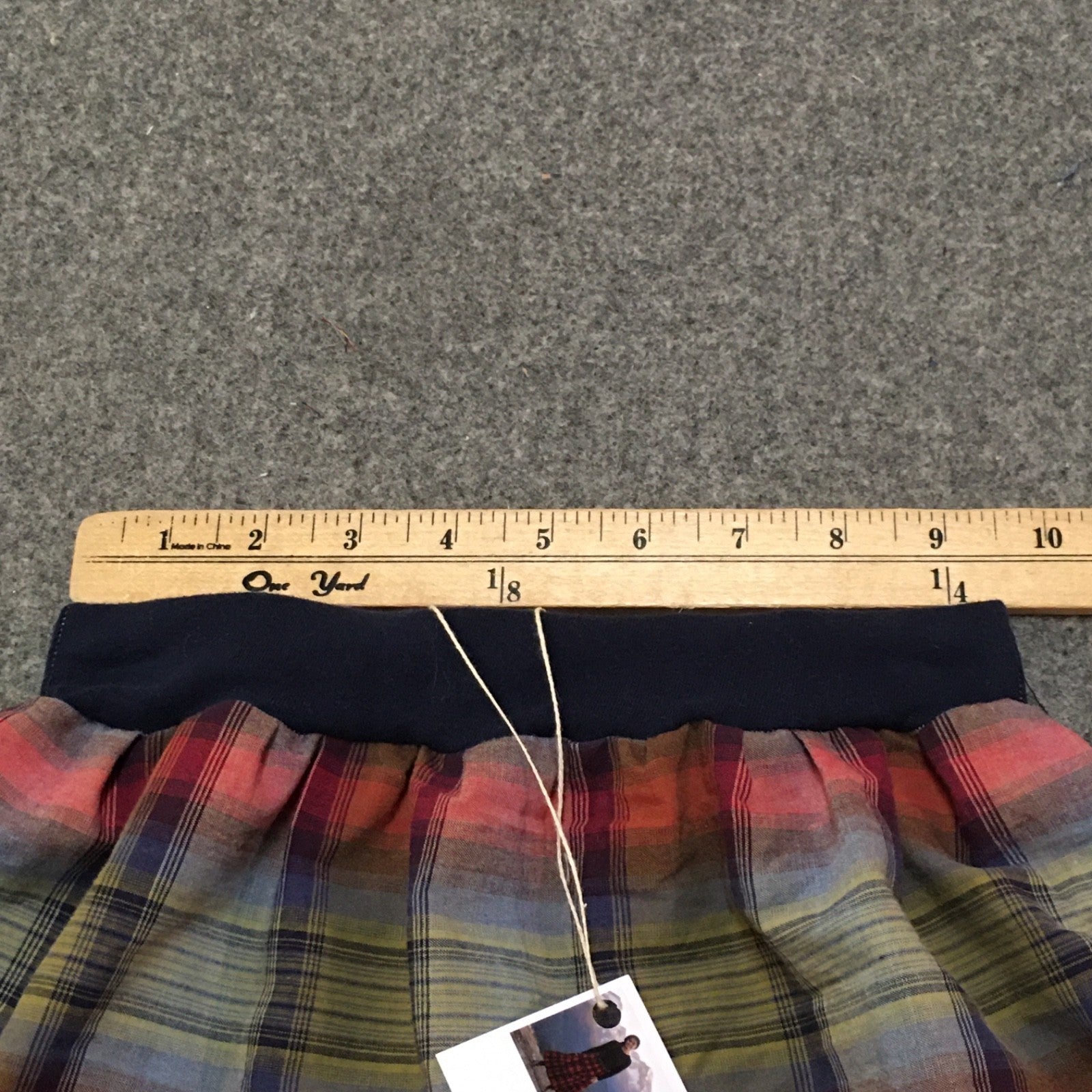 Maxi Cotton Plaid Skirt (5)