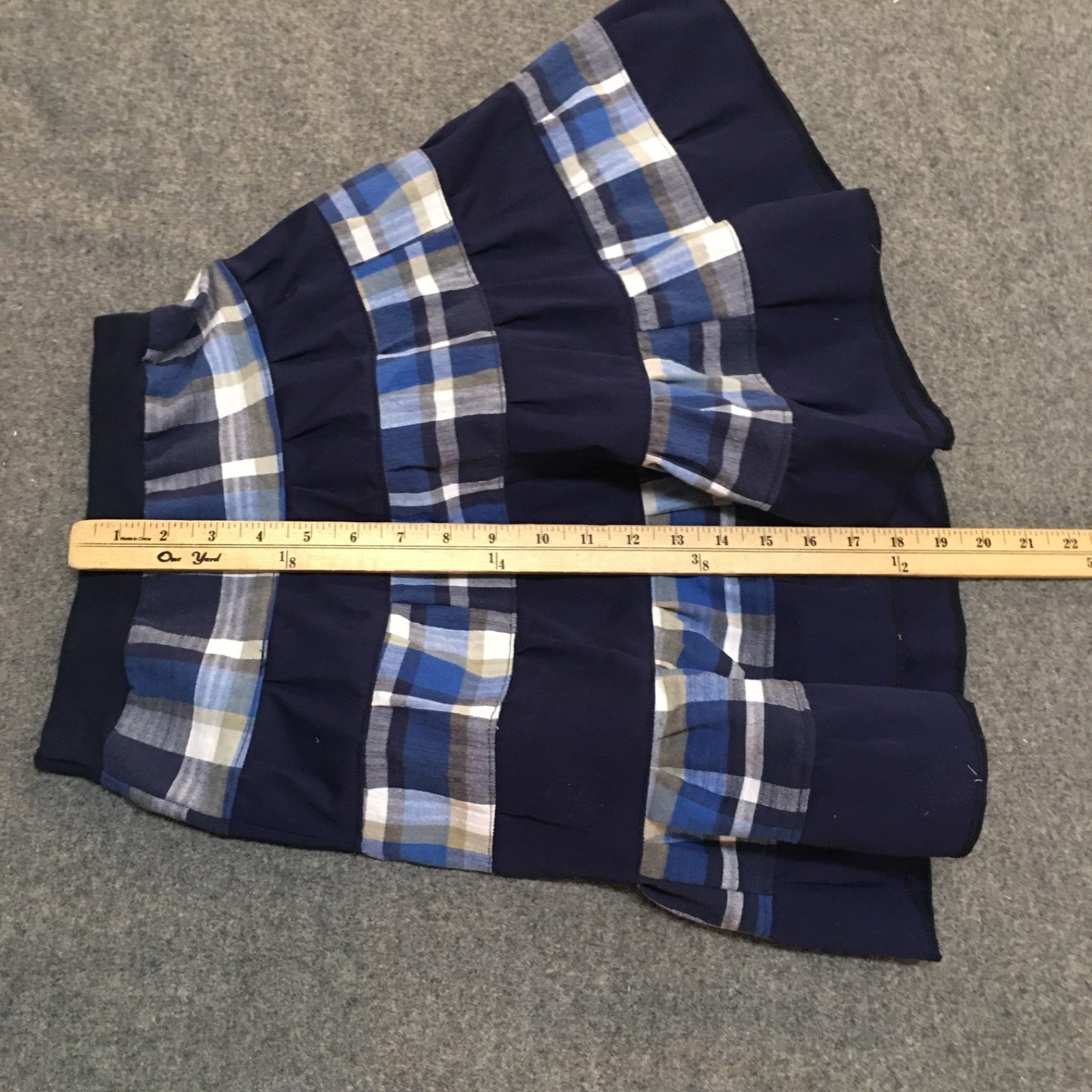Midi Cotton Patchwork Skirt (5)