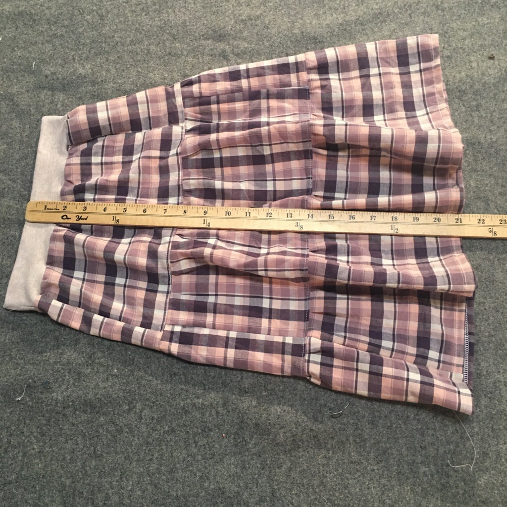 Maxi Cotton Plaid Skirt (5)