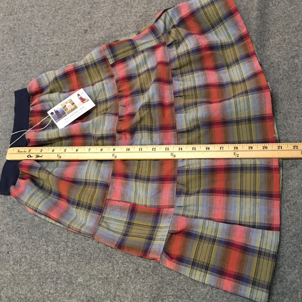 Maxi Cotton Plaid Skirt (5)