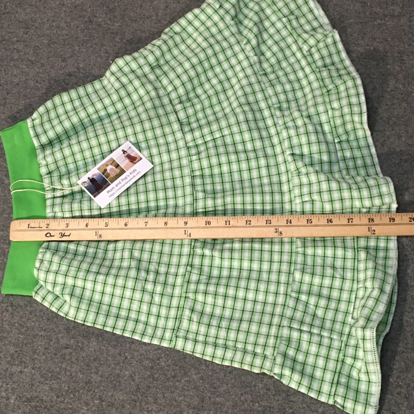 Maxi Cotton Plaid Skirt (2-3)