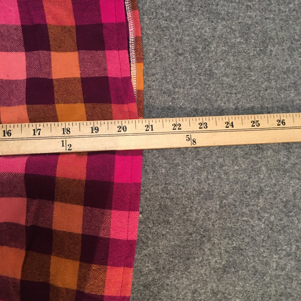 Maxi Flannel Checkered Skirt (4)