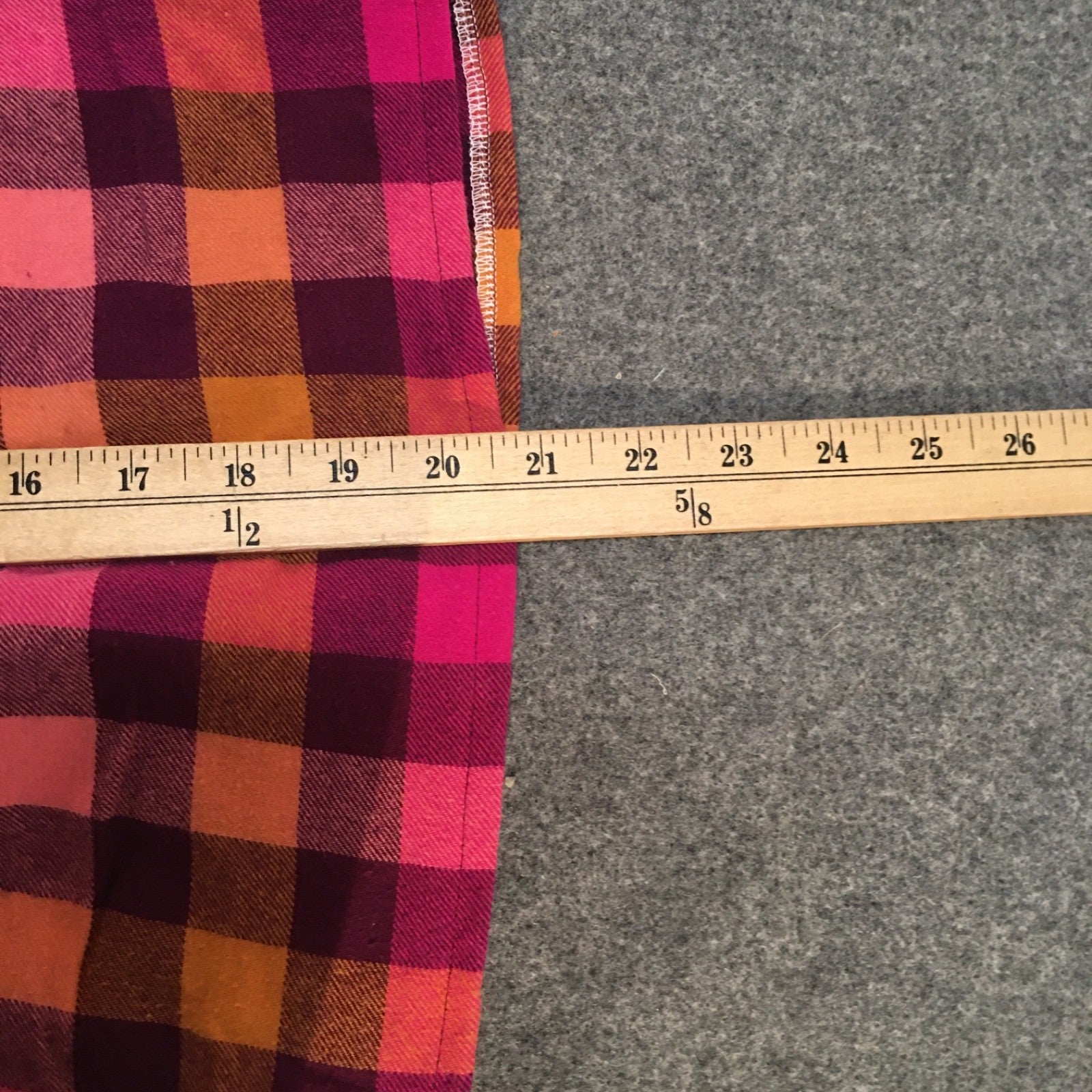 Maxi Flannel Checkered Skirt (4)