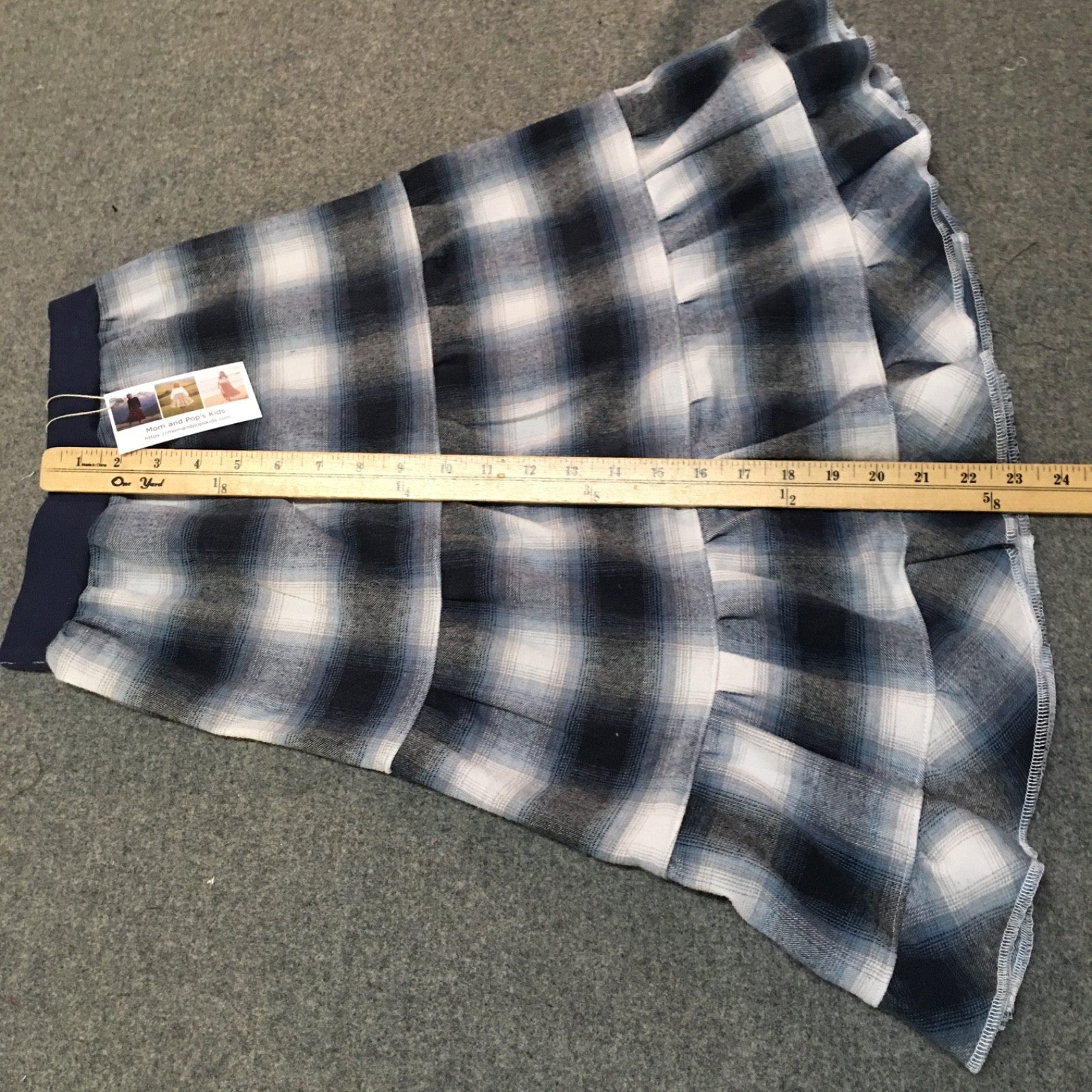Maxi Flannel Plaid Skirt (7)