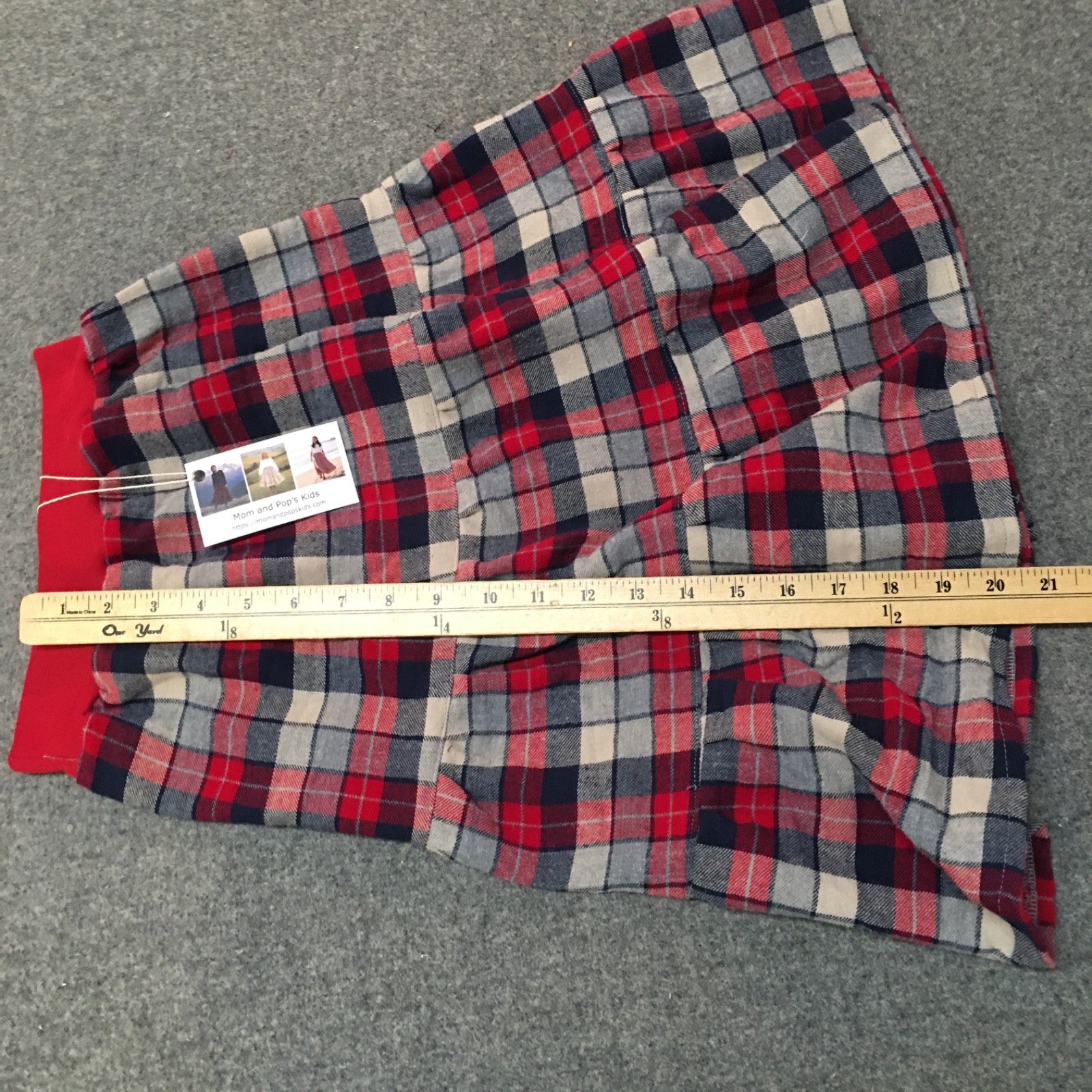 Maxi Flannel Plaid Skirt (5)