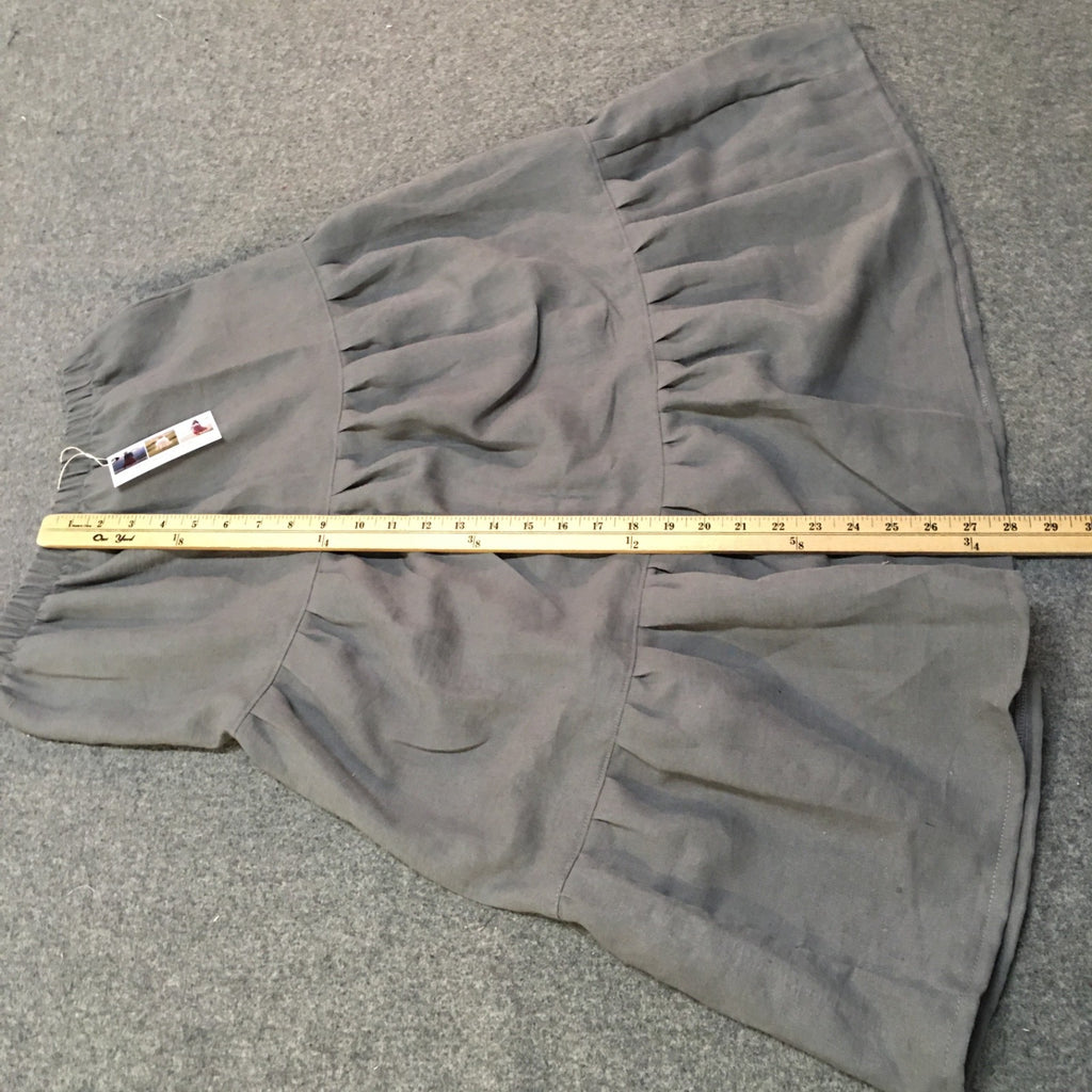 Maxi Linen Gray Skirt (14-16)
