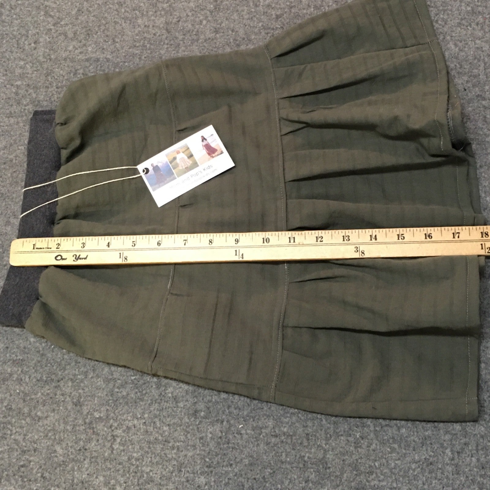 Maxi Cotton Green Skirt (2-3)