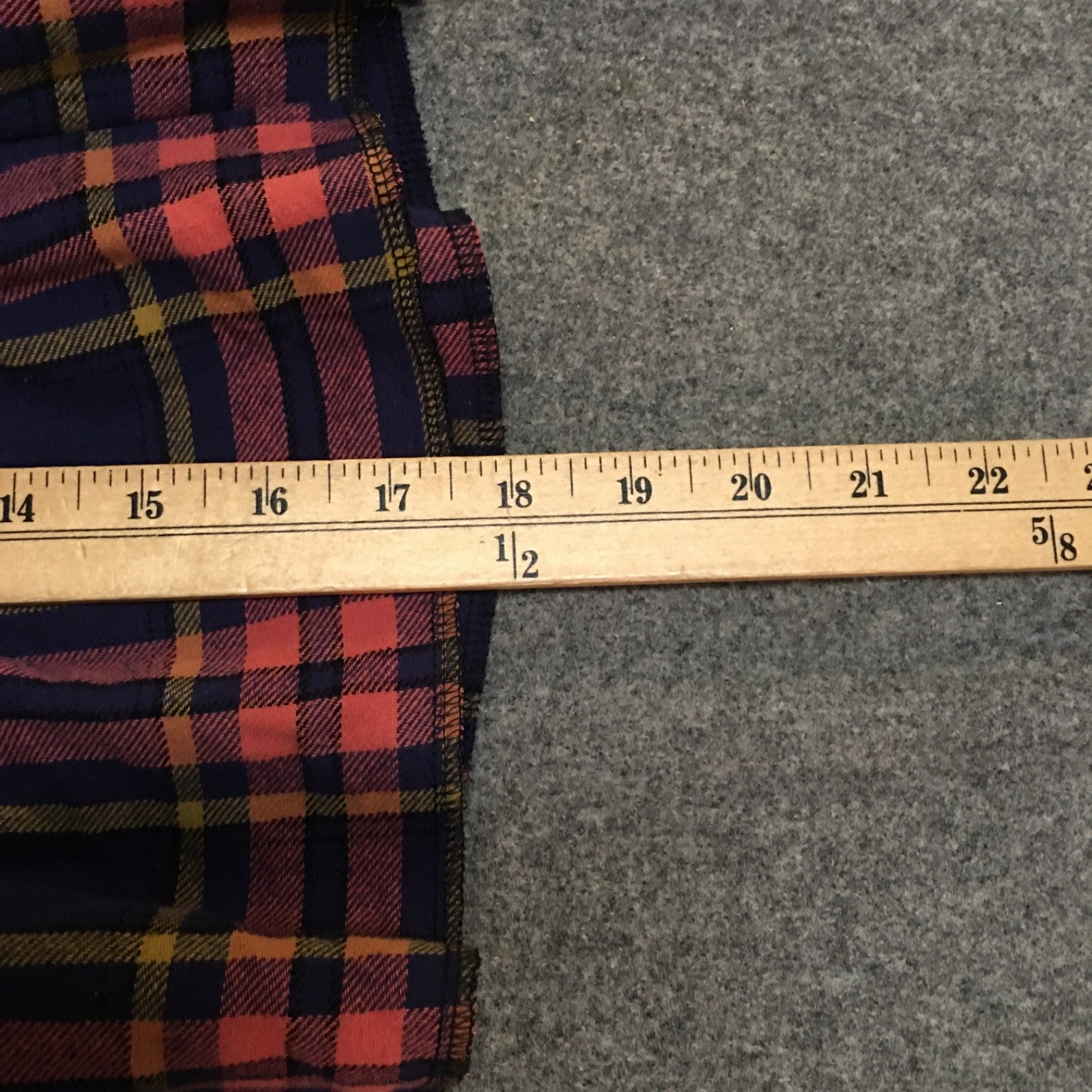 Midi Flannel Plaid Skirt (4)