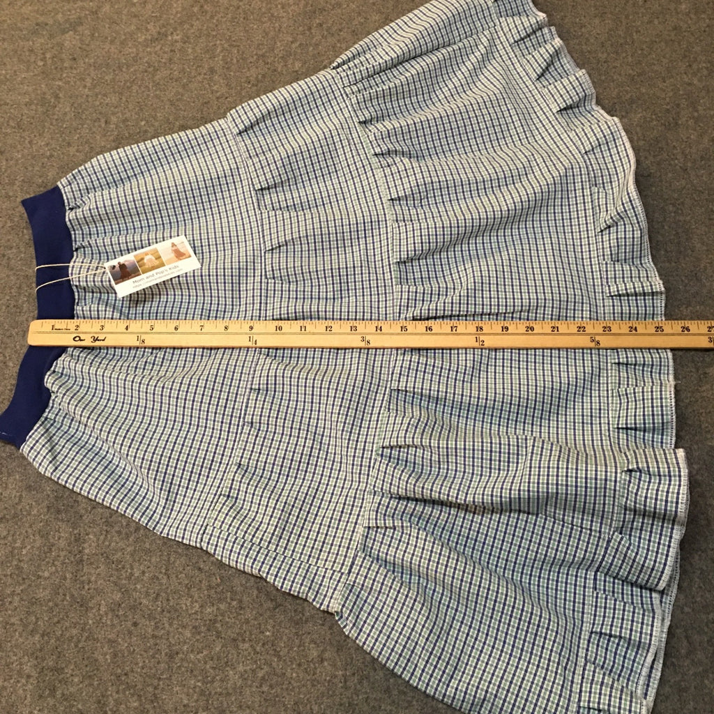 Midi Cotton Plaid Skirt (10-12)