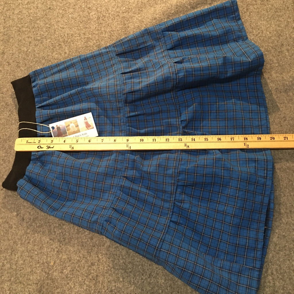 Midi Cotton Plaid Skirt (5-6)