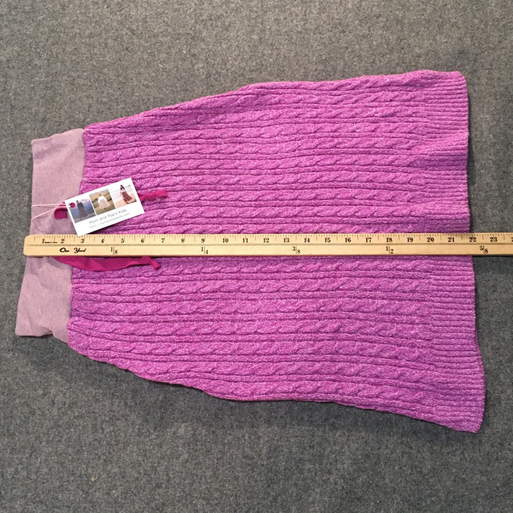 Midi Knit Purple Skirt (6)