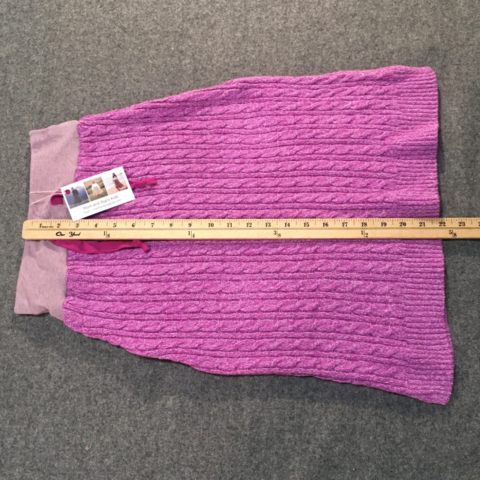 Midi Knit Purple Skirt (6)
