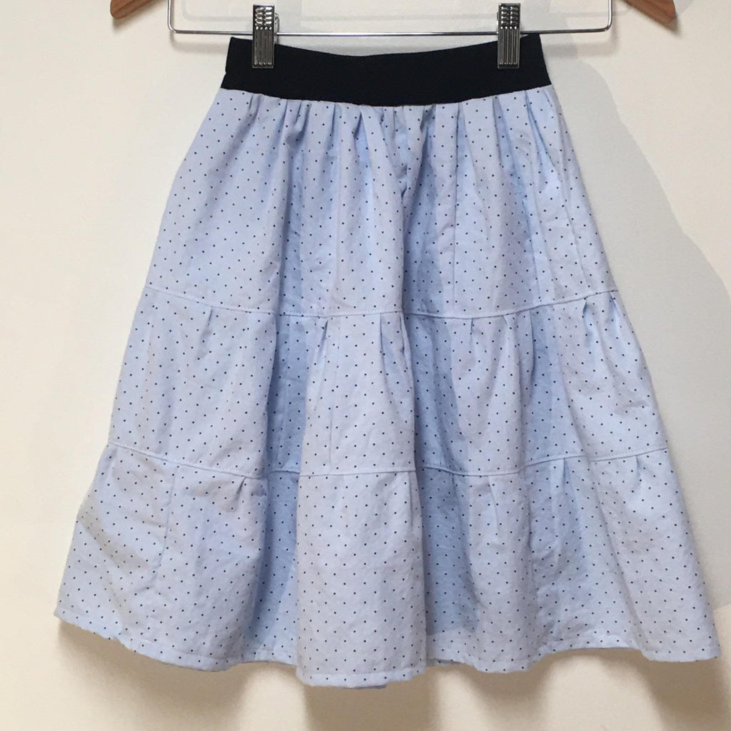 Maxi Cotton Polka Dot Skirt (2-3)