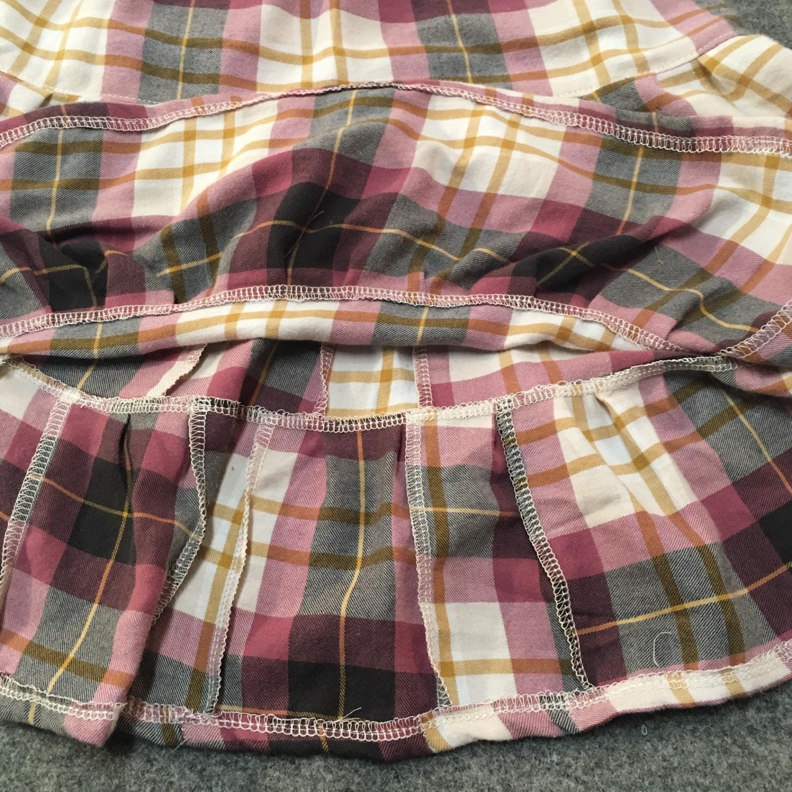 Midi Flannel Plaid Skirt (2-3)