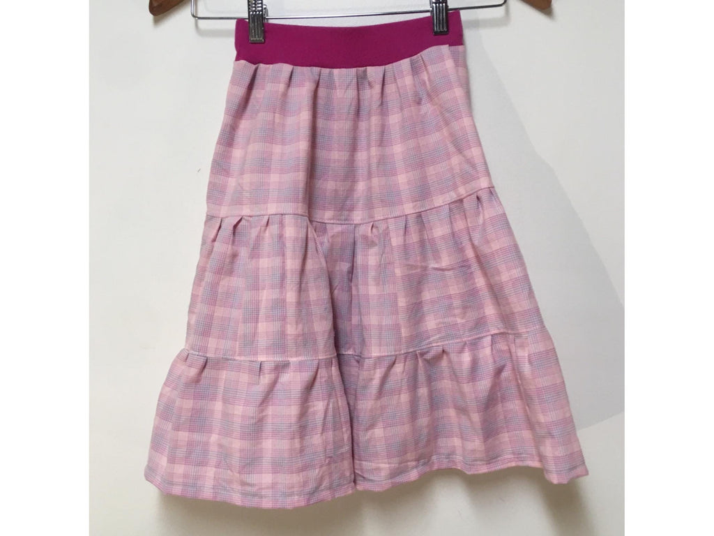Maxi Cotton Plaid Skirt (2-3)