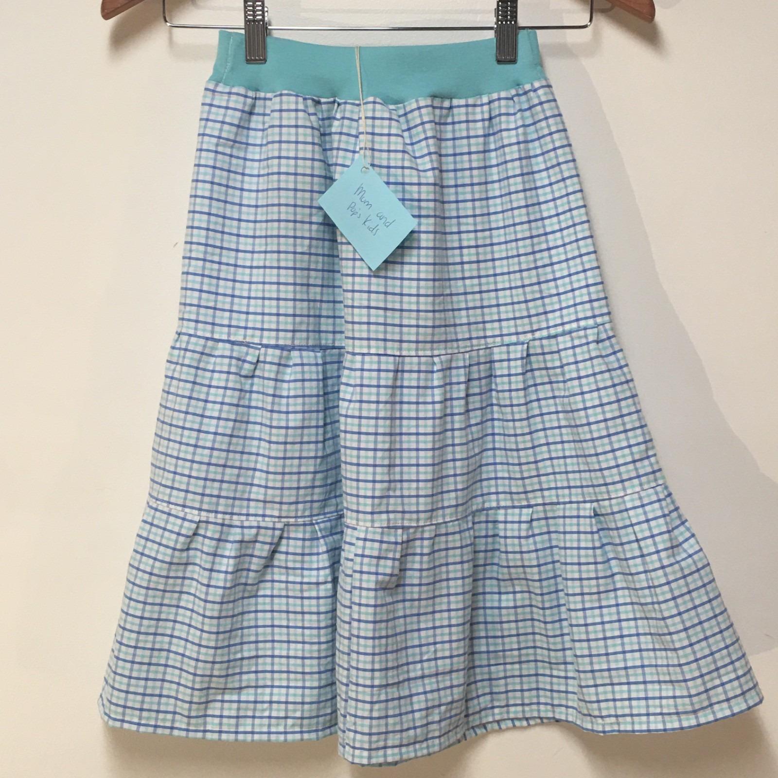 Maxi Cotton Checkered Skirt (4-5)