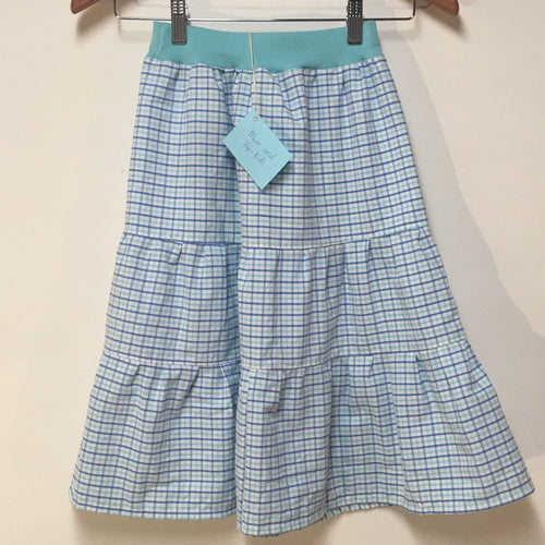 Maxi Cotton Checkered Skirt (4-5)