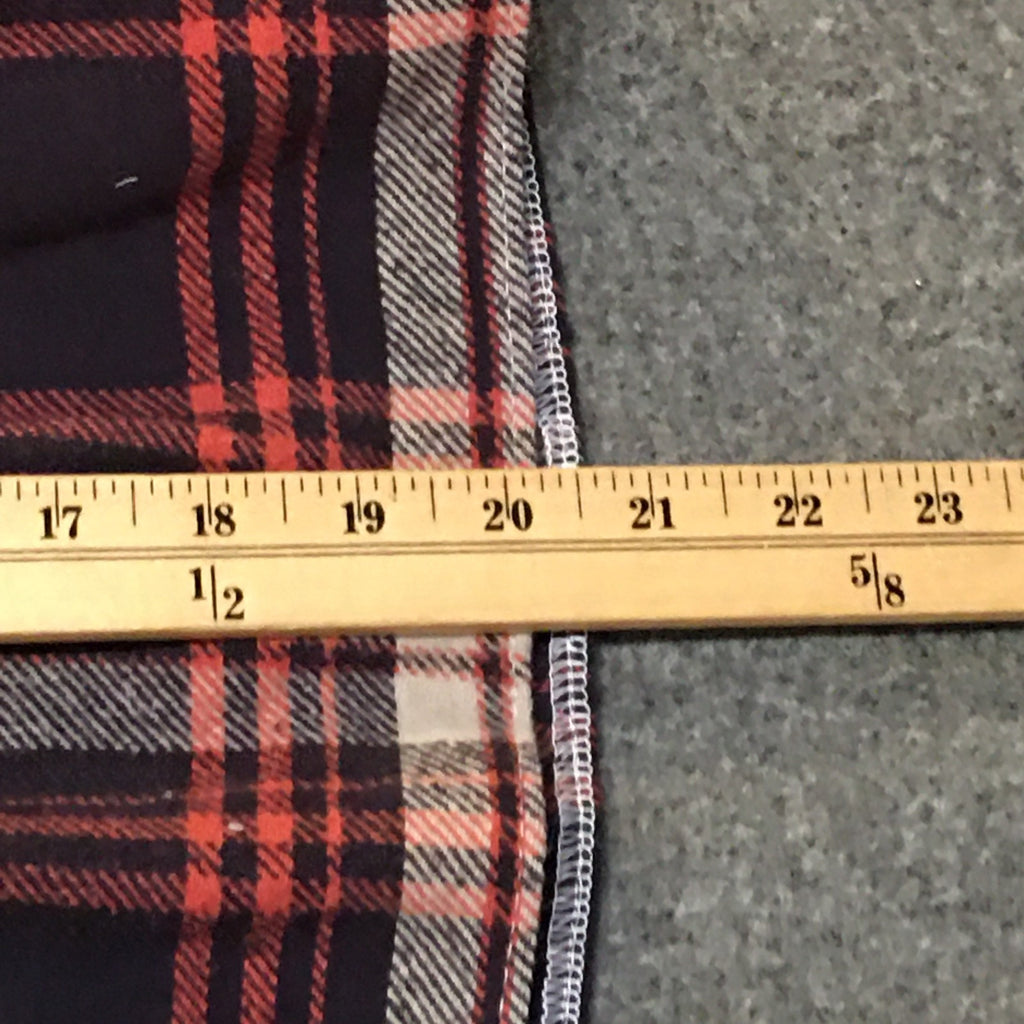Midi Flannel Plaid Skirt (6)
