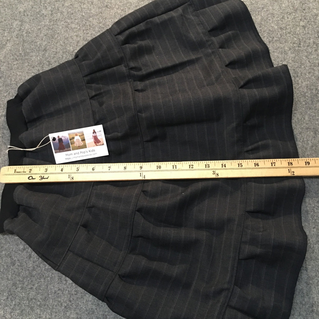 Midi Wool Striped Skirt (4)